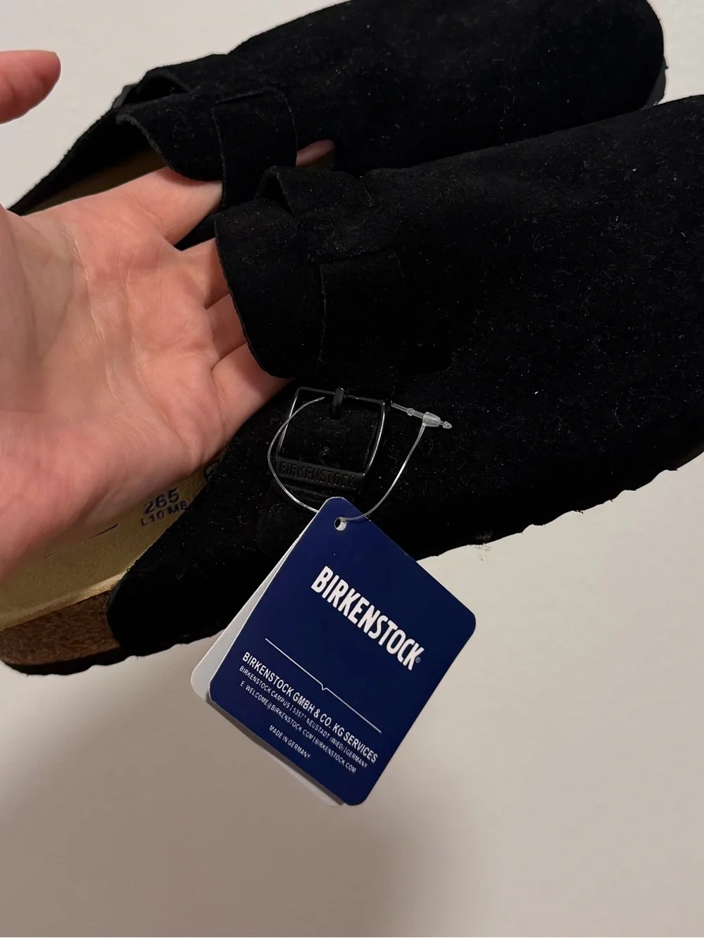 Birkenstock Boston Suede Slip-On Clog - Black